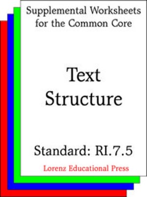 cover image of CCSS RI.7.5 Text Structure